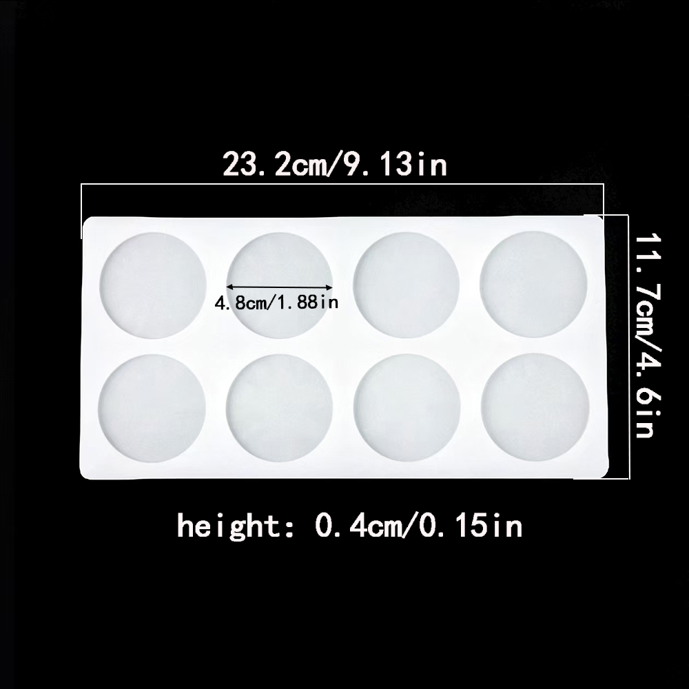8-cavity cylindrical sugar fli - Kitchen Baking Molds reseña y precio