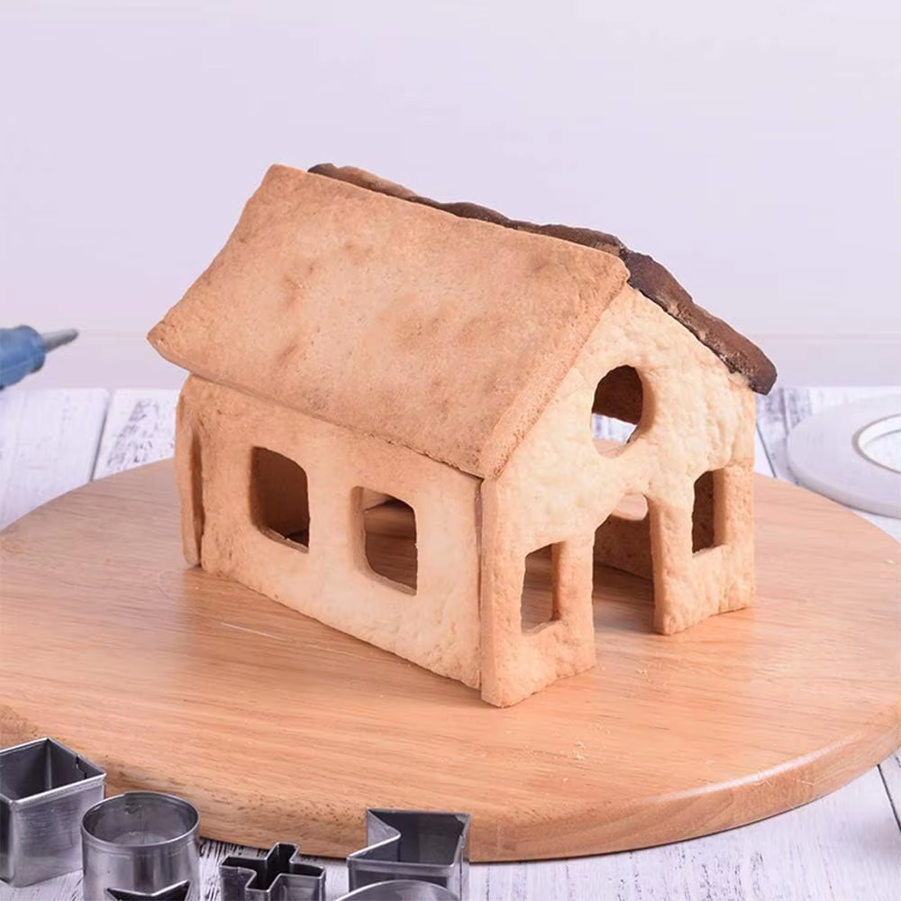 10Pcs Gingerbread House Cookie - Kitchen And Baking Equipment reseña y precio