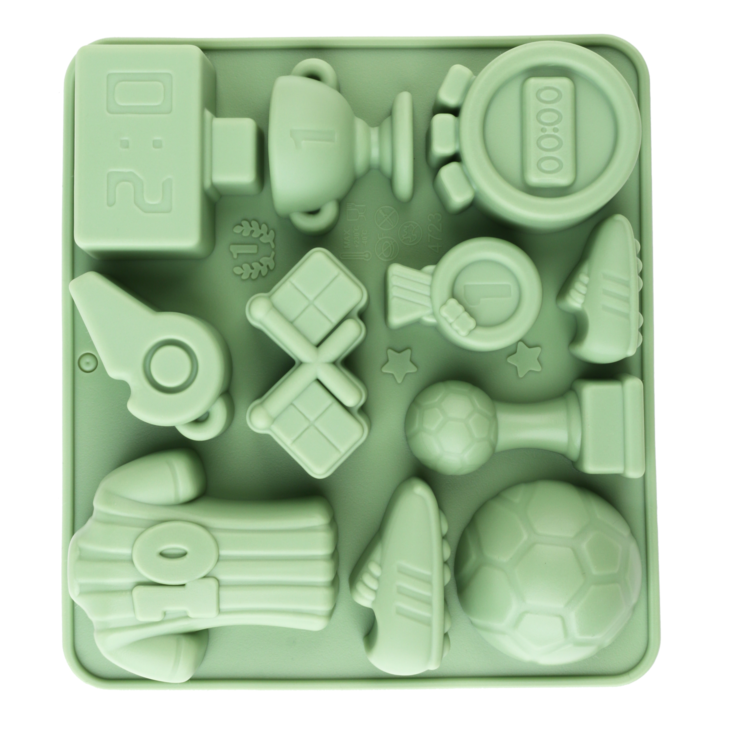 1 Green Football-Themed Silico - Kitchen Baking Molds reseña y precio