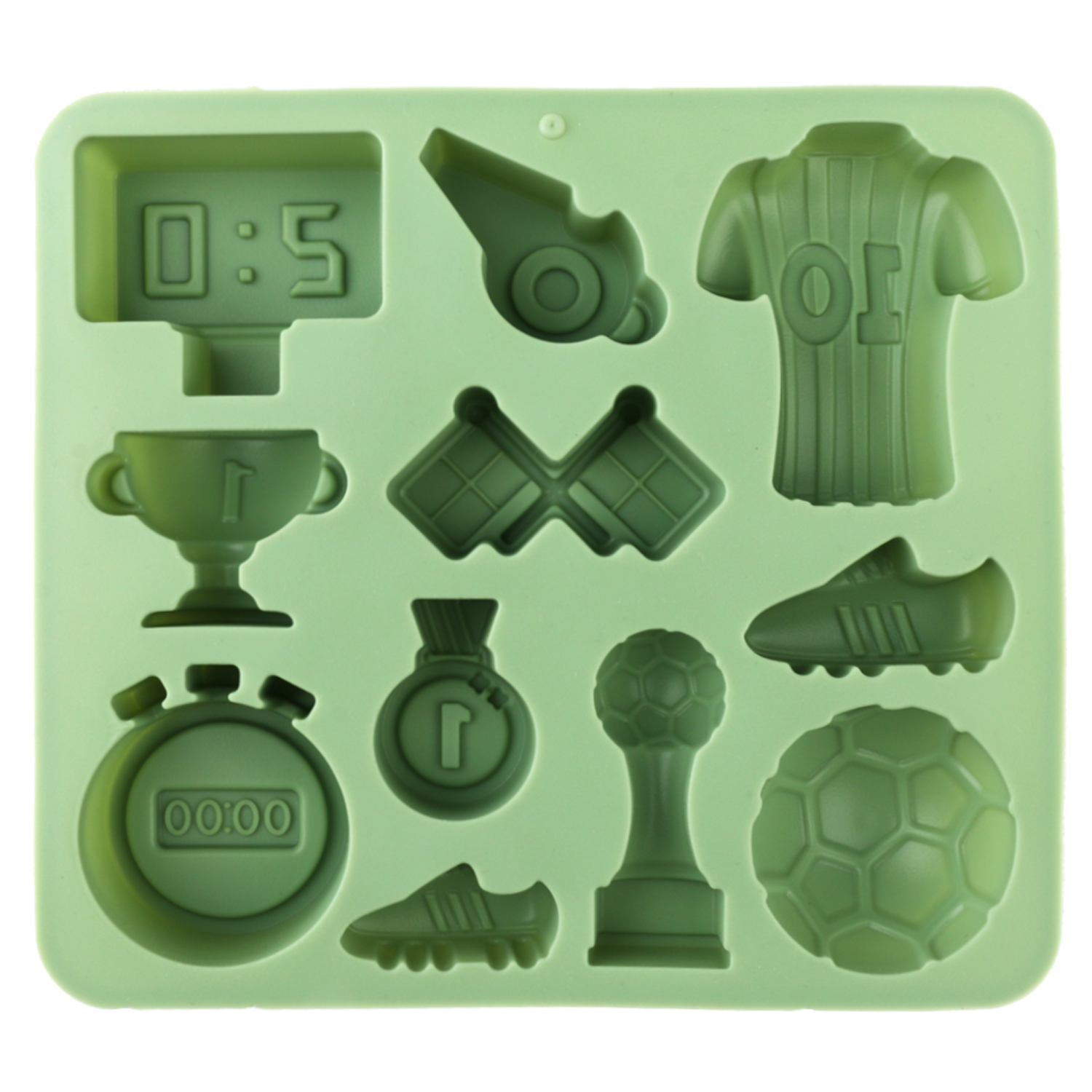 1 Green Football-Themed Silico - Kitchen Baking Molds reseña y precio