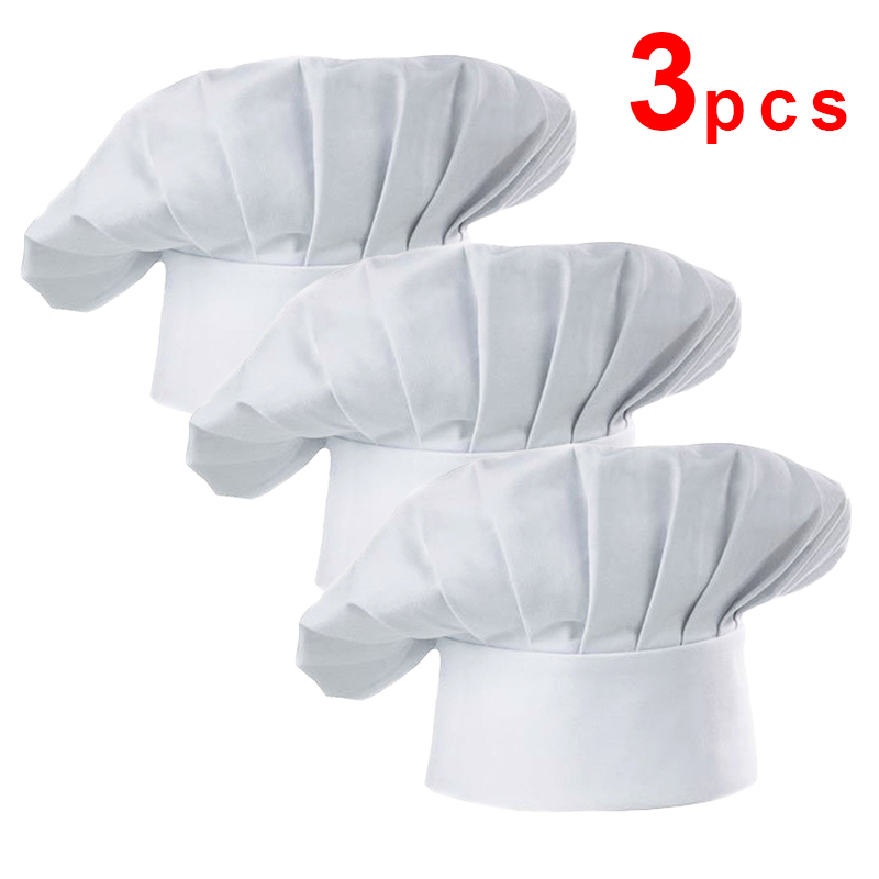 3pcs High22cm Cook Hat White C - Kitchen Baker reseña y precio