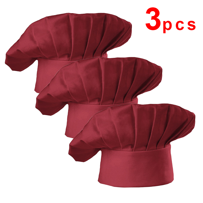 3pcs High22cm Cook Hat White C - Kitchen Baker reseña y precio