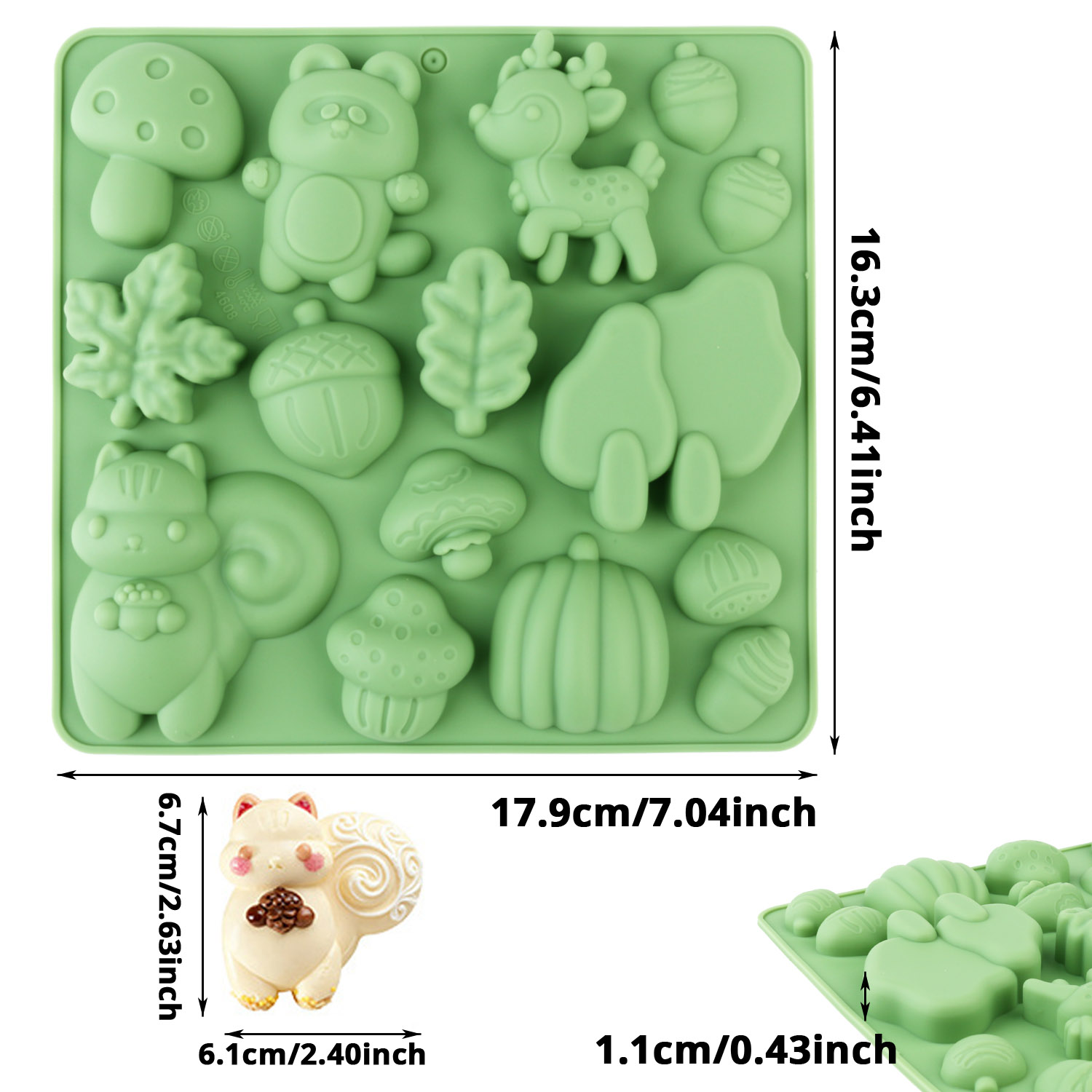 1 Silicone Cake Mold in the Sh - Kitchen Baking Molds reseña y precio