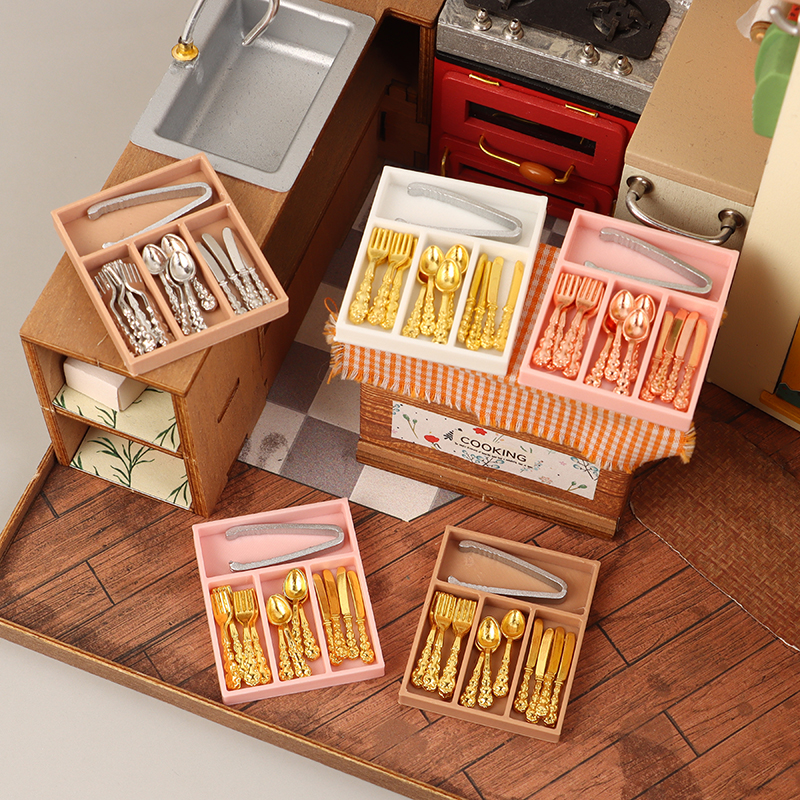 1Set 1:12 Dollhouse Mini Knife - Kitchen Baking Tray Storage reseña y precio