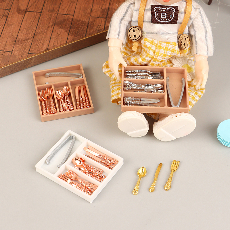 1Set 1:12 Dollhouse Mini Knife - Kitchen Baking Tray Storage reseña y precio