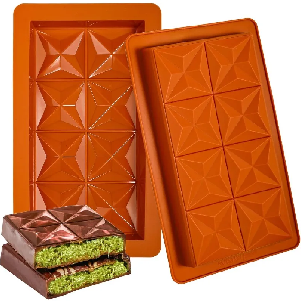Chocolate Bar Mold - Non-Stick - Kitchen Baking Molds reseña y precio