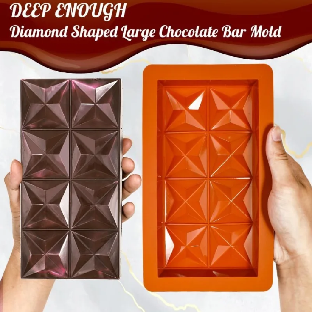 Chocolate Bar Mold - Non-Stick - Kitchen Baking Molds reseña y precio