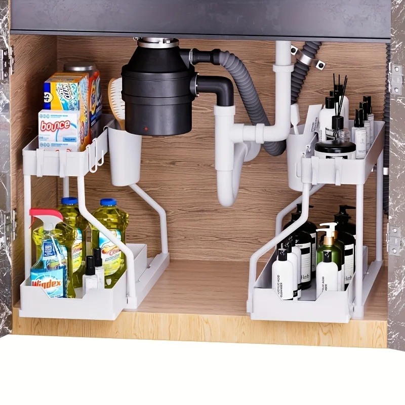 Under Sink Organizer Space Sav - Kitchen Baking Tray Storage reseña y precio