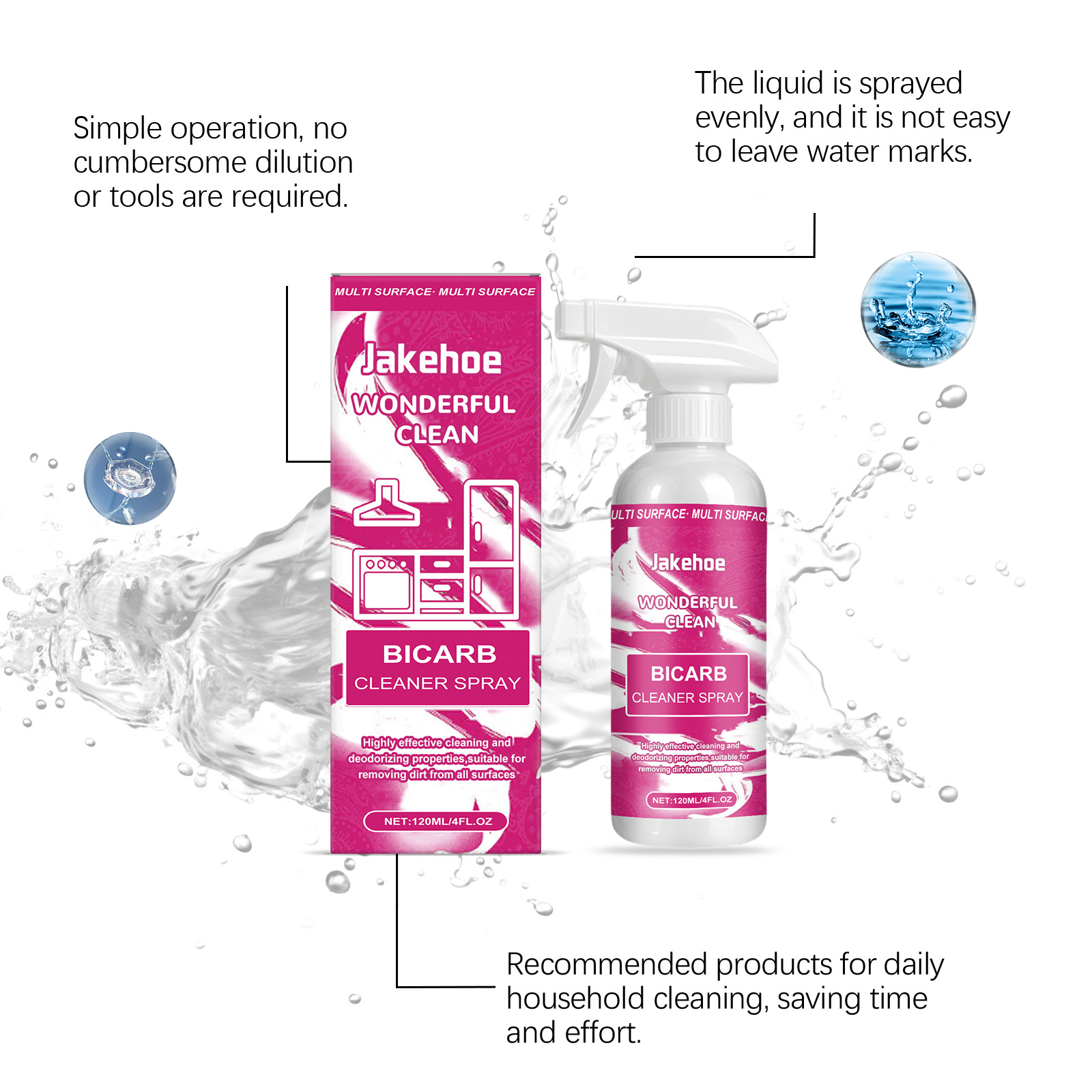 Baking Soda Cleaning Spray,Hea - Kitchen Cleaner With Baking Soda reseña y precio