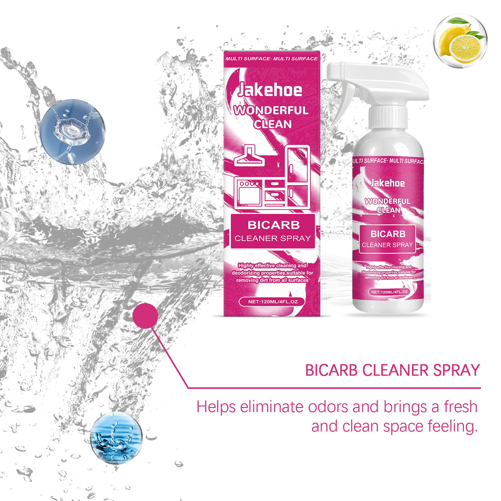 Baking Soda Cleaning Spray,Hea - Kitchen Cleaner With Baking Soda reseña y precio