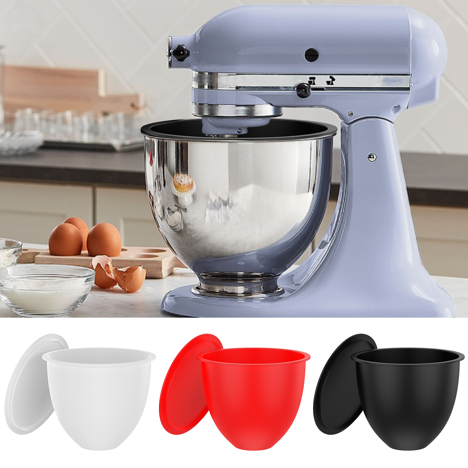 Silicone Bowl With Lids Includ - Kitchen Aid Baking Lid reseña y precio