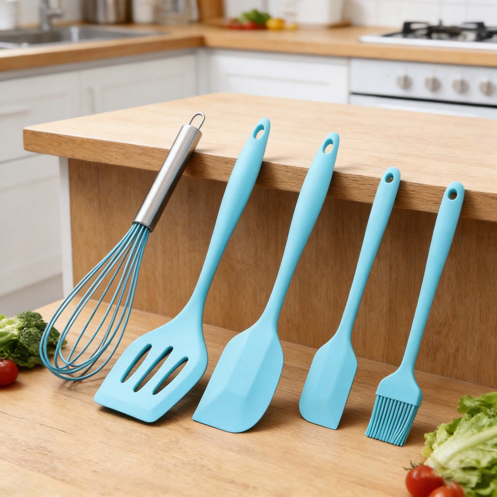 Silicone Cooking Utensils Set, - Kitchen Baking Gadgets reseña y precio