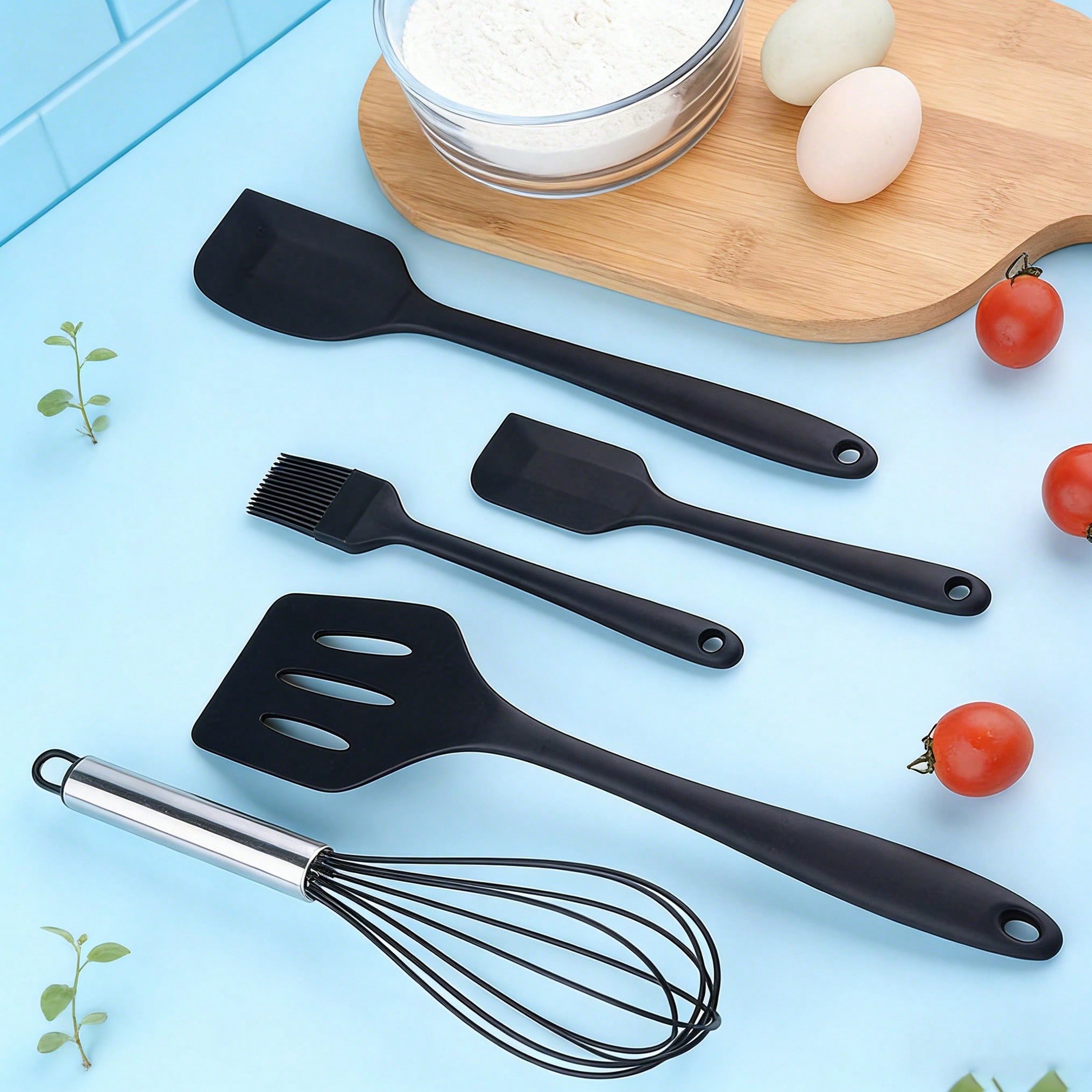 Silicone Cooking Utensils Set, - Kitchen Baking Gadgets reseña y precio
