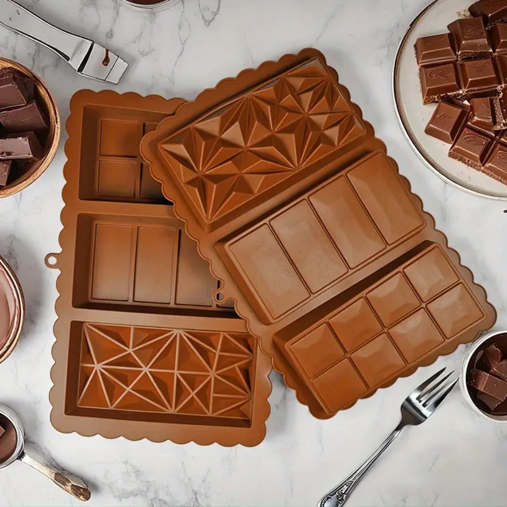 Silicone chocolate bar molds,  - Kitchen Baking Molds reseña y precio