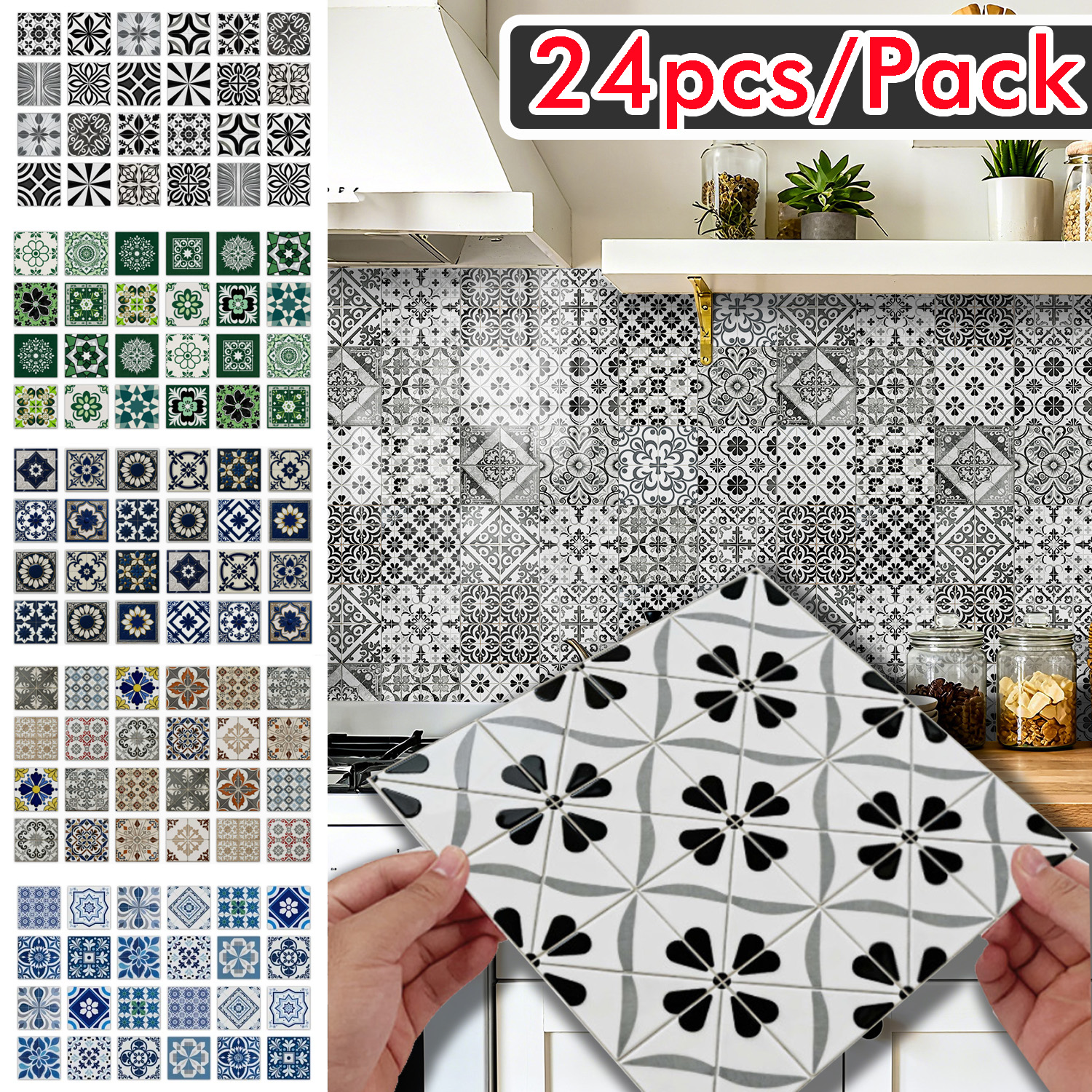 Tile 3D Waterproof Cabinet Wal - Kitchen Baking Cabinet reseña y precio