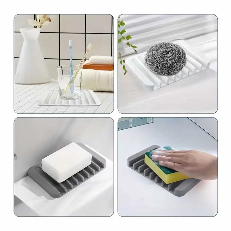 New 1PC Silicone Draining Soap - Kitchen Baking Tray Storage reseña y precio
