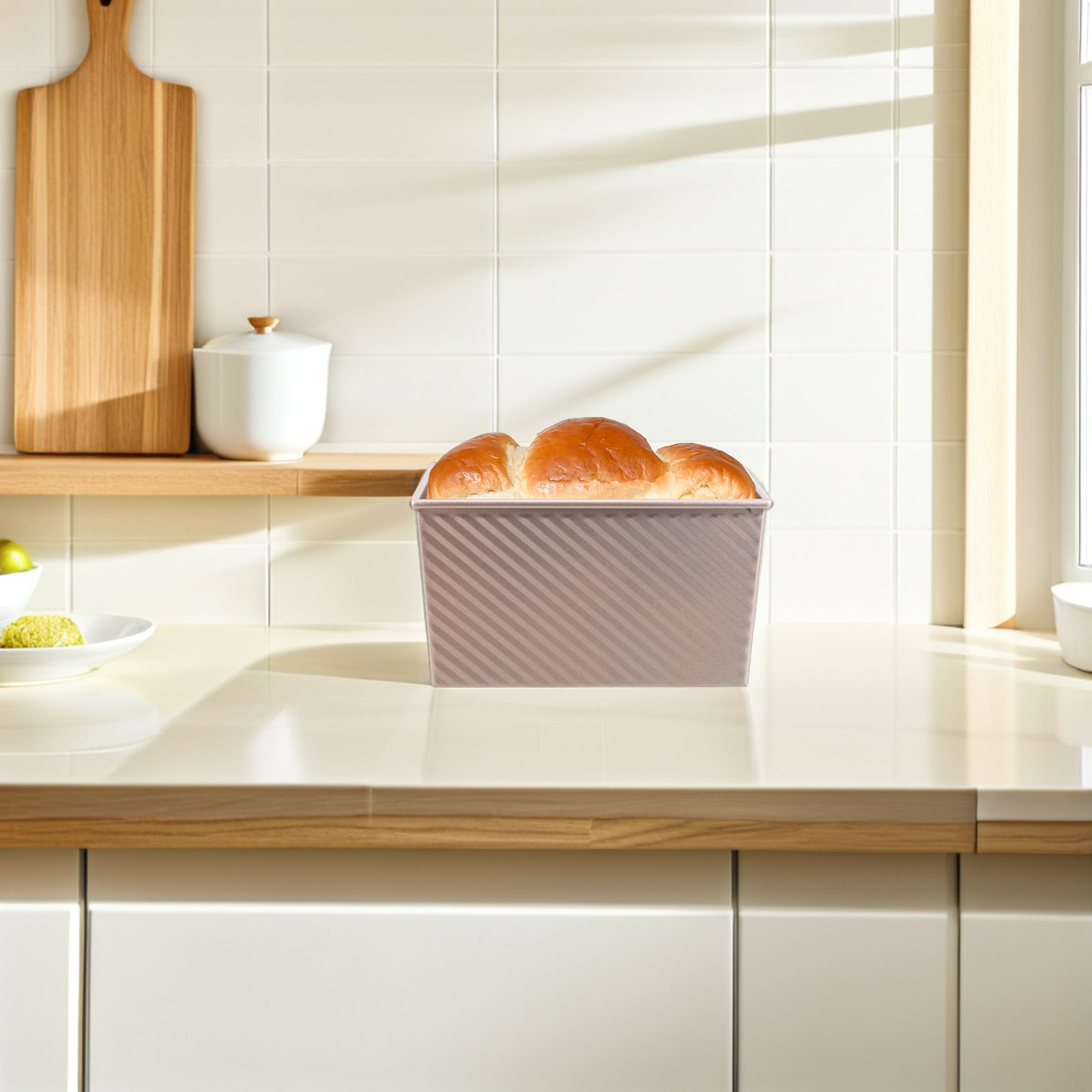 Non-Stick Rectangular Toast Pa - Kitchen Baking Supplies reseña y precio