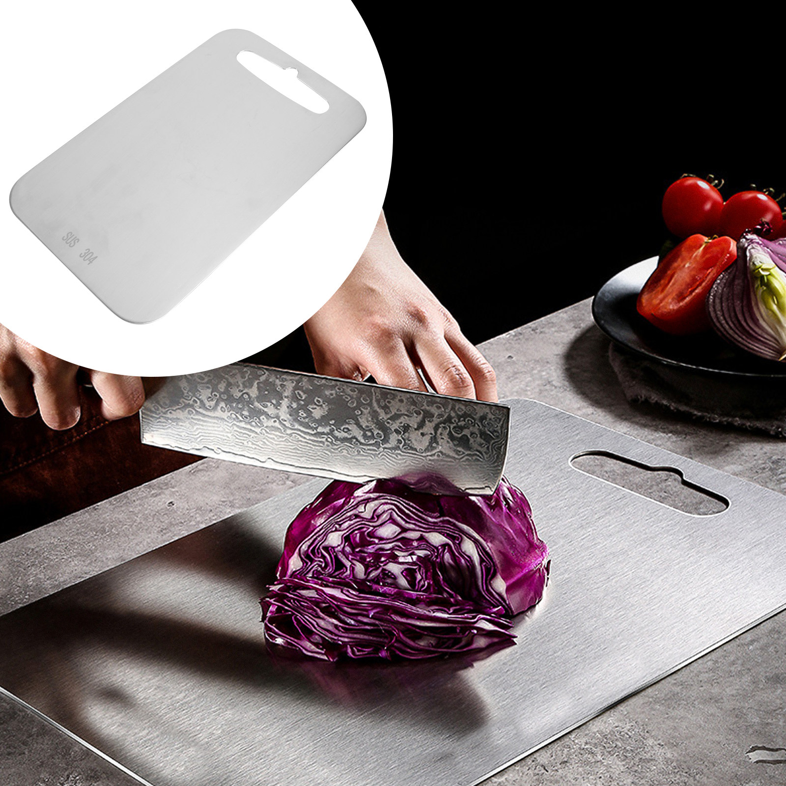 Stainless Steel Cutting Board  - Kitchen And Baking reseña y precio