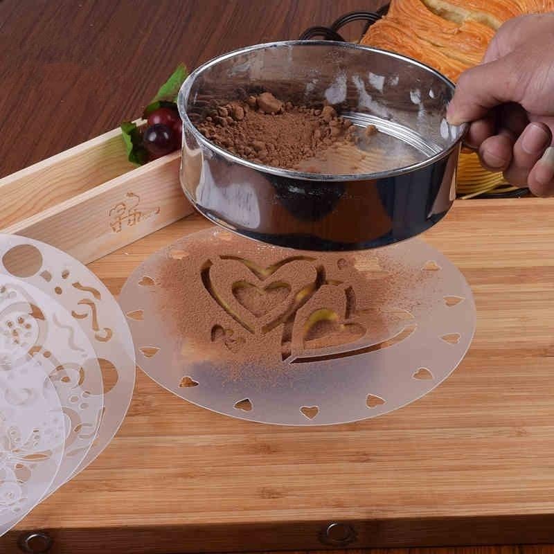 4Pieces/lot Cake Stencils Latt - Kitchen Baking Gadgets reseña y precio