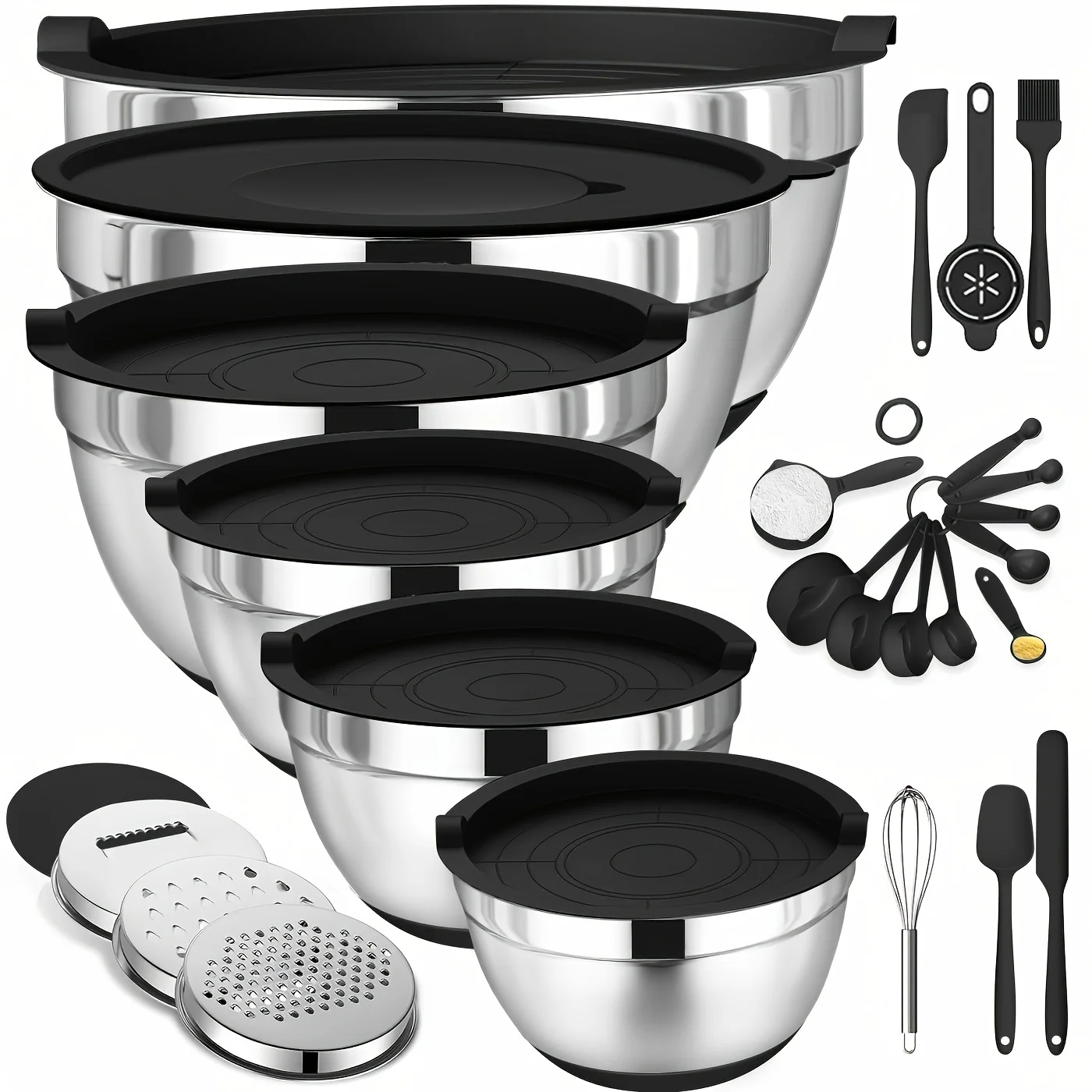 Set of Mixing Bowls Made of St - Kitchen Baking Supplies reseña y precio