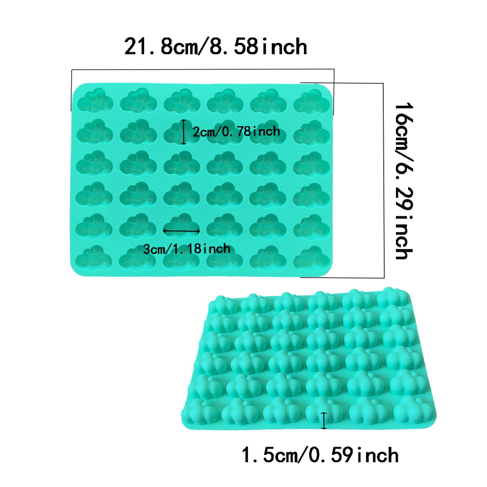 1pc 36 cavity cloud shaped cho - Kitchen Baking Molds reseña y precio