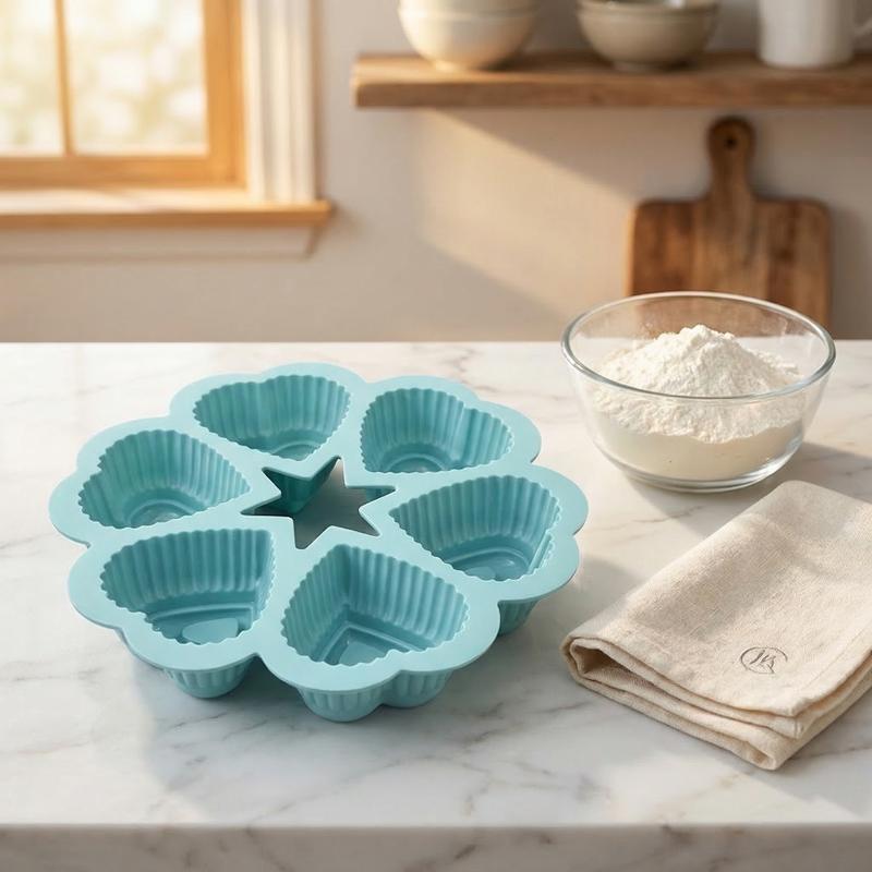 Nonstick Silicone Heart Shaped - Kitchen Essentials Baking Tray reseña y precio