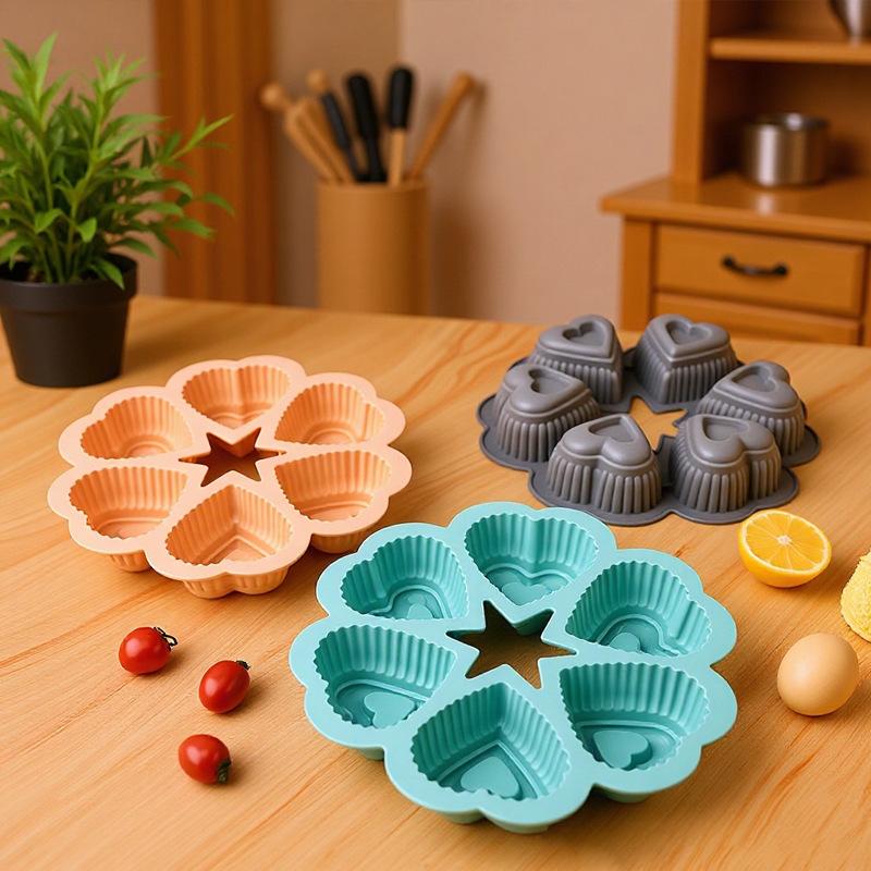 Nonstick Silicone Heart Shaped - Kitchen Essentials Baking Tray reseña y precio